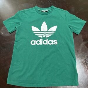 Adidas Men's Tee in Forest Green with White Logo
